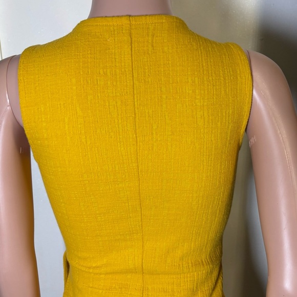 MADEWELL Women’s Yellow Sheath Mini Dress - Picture 7 of 13